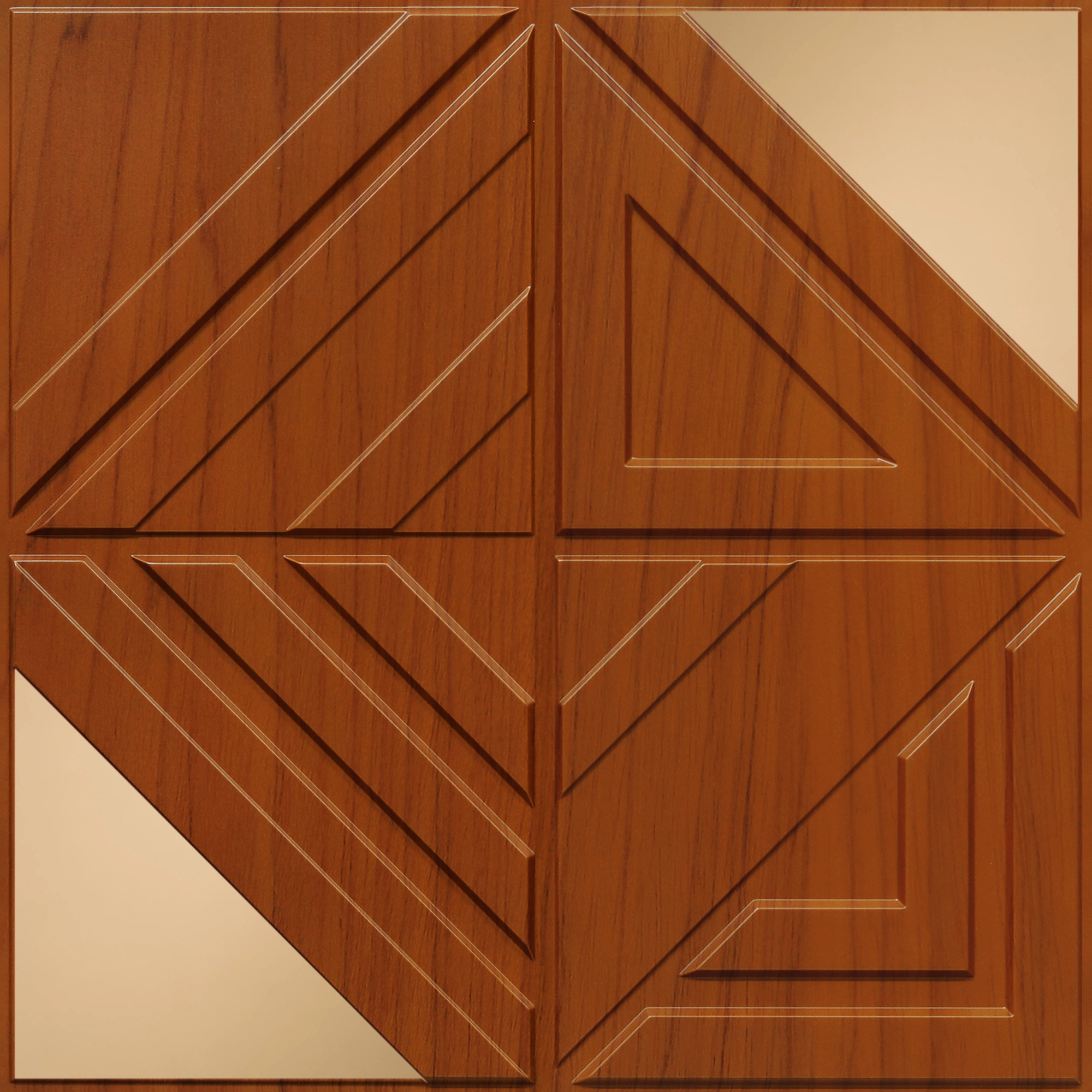 Peel and Stick Acrylic Mirror Color Copper – For Design No – 2007 Geo Fusion