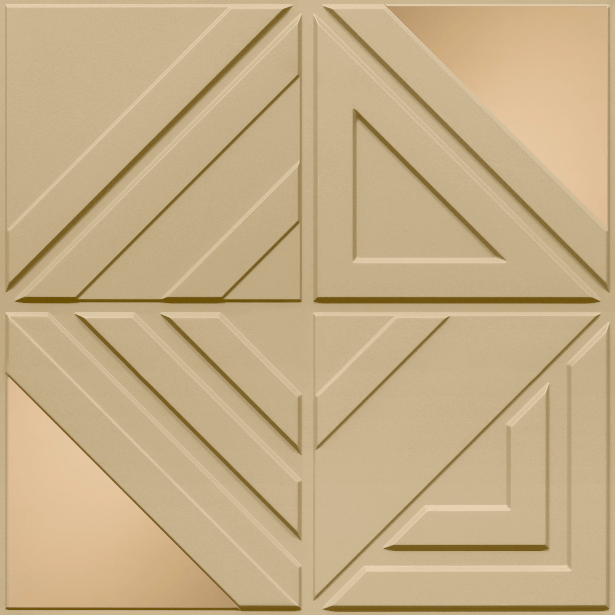 Peel and Stick Acrylic Mirror Color Copper – For Design No – 2007 Geo Fusion