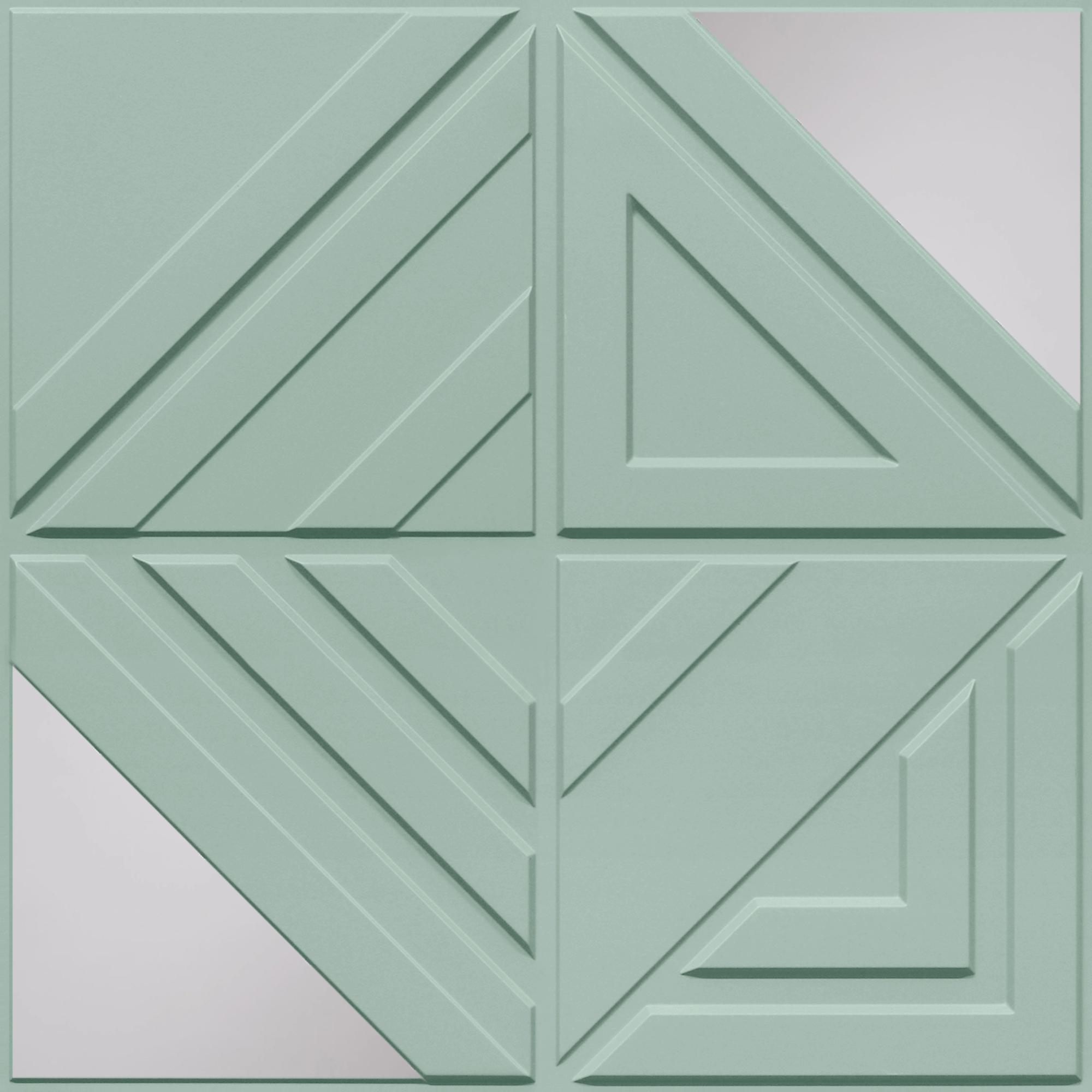 Peel and Stick Acrylic Mirror Color Silver – For Design No – 2007 Geo Fusion