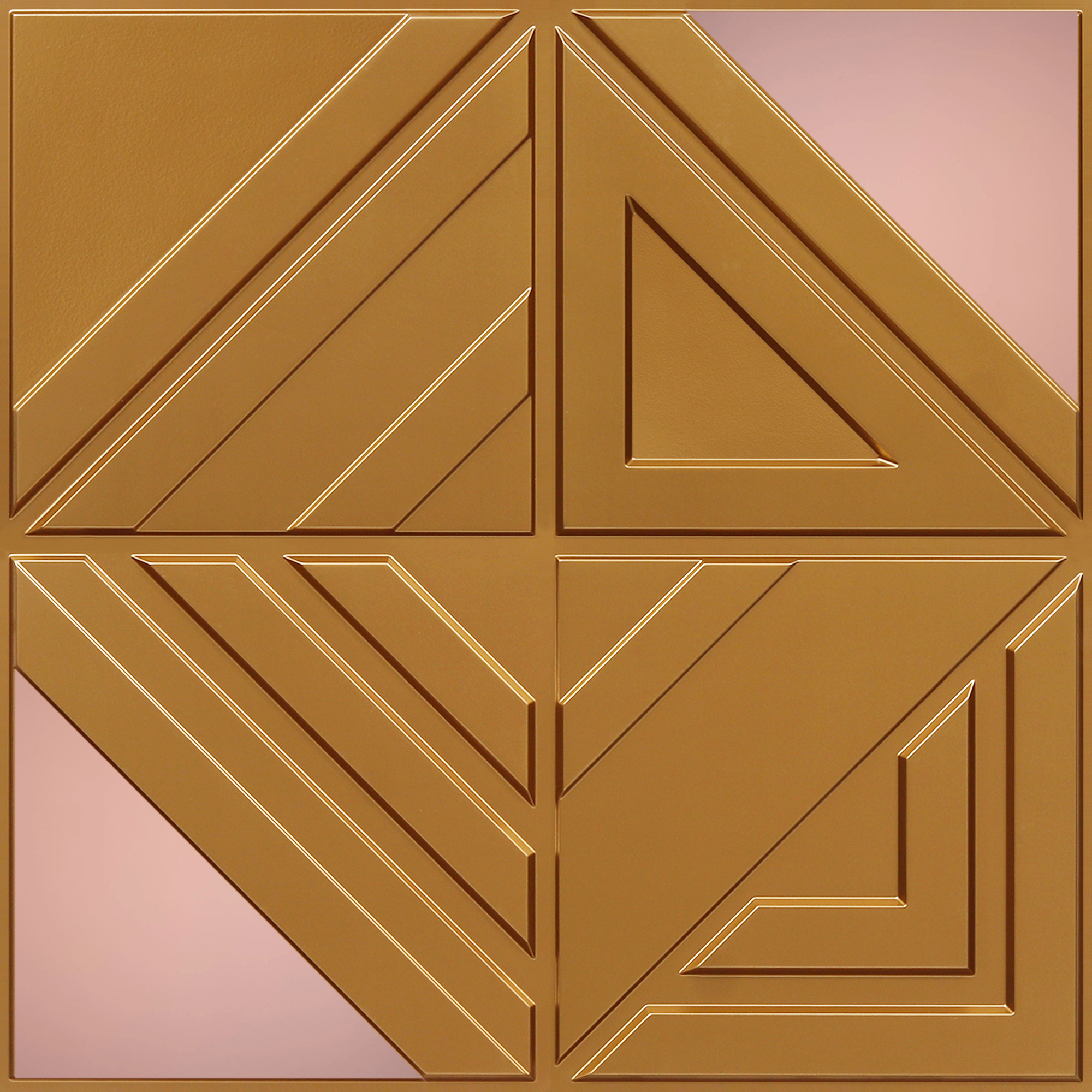 Peel and Stick Acrylic Mirror Color Rose Gold – For Design No – 2007 Geo Fusion