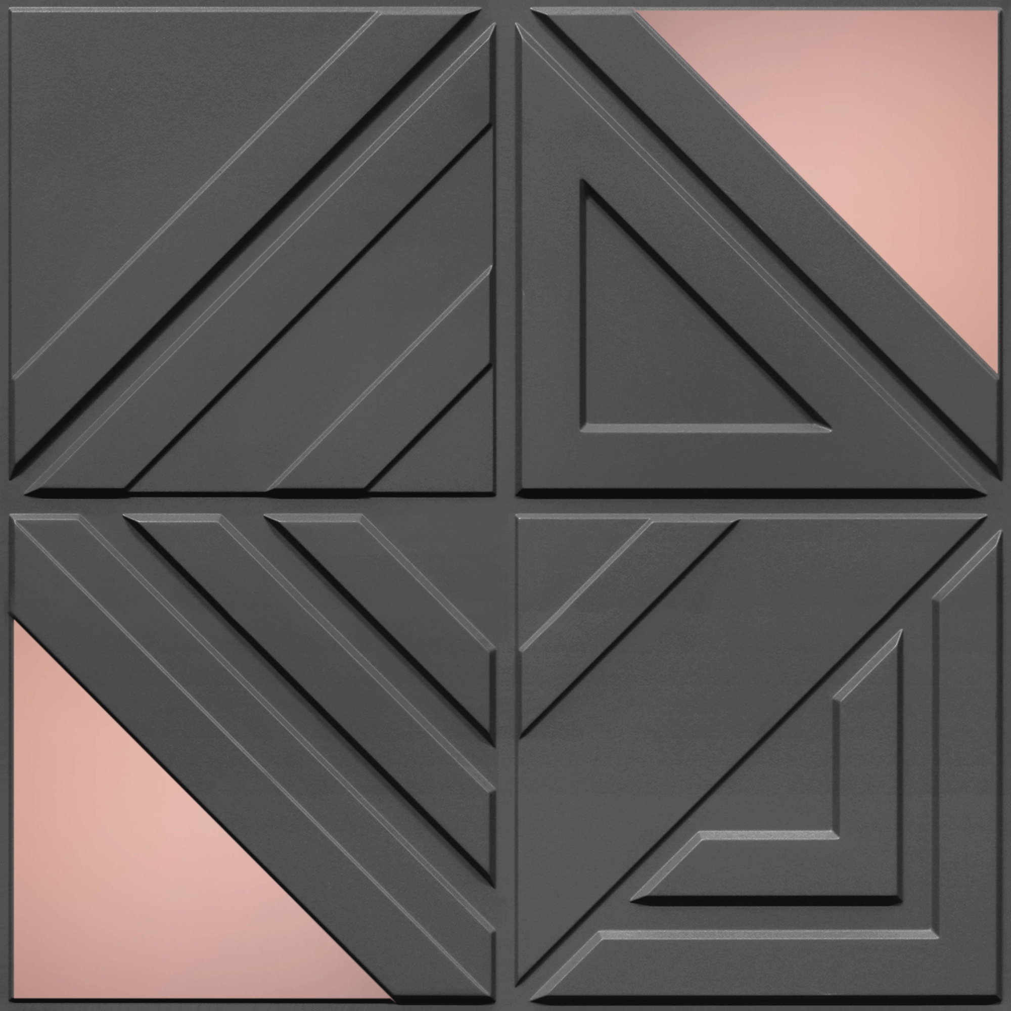 Peel and Stick Acrylic Mirror Color Rose Gold – For Design No – 2007 Geo Fusion