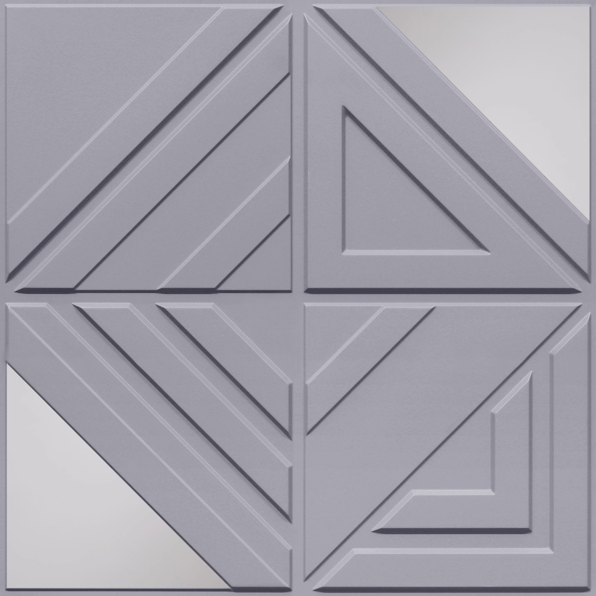 Peel and Stick Acrylic Mirror Color Silver – For Design No – 2007 Geo Fusion