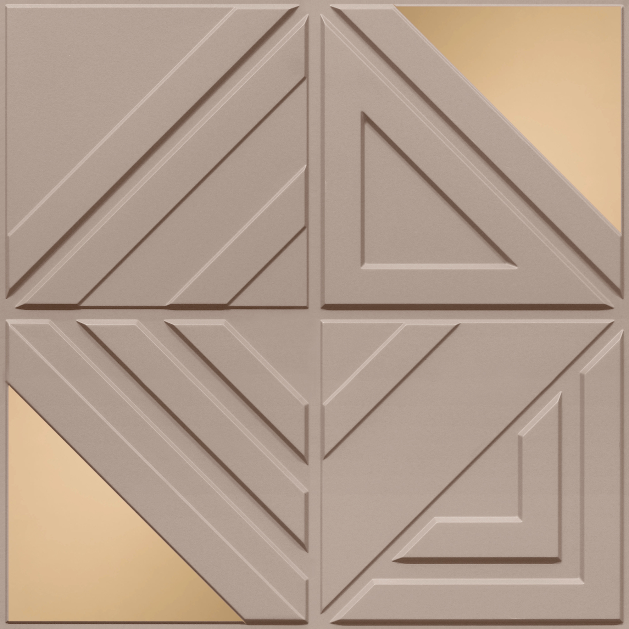 Peel and Stick Acrylic Mirror Color Copper – For Design No – 2007 Geo Fusion