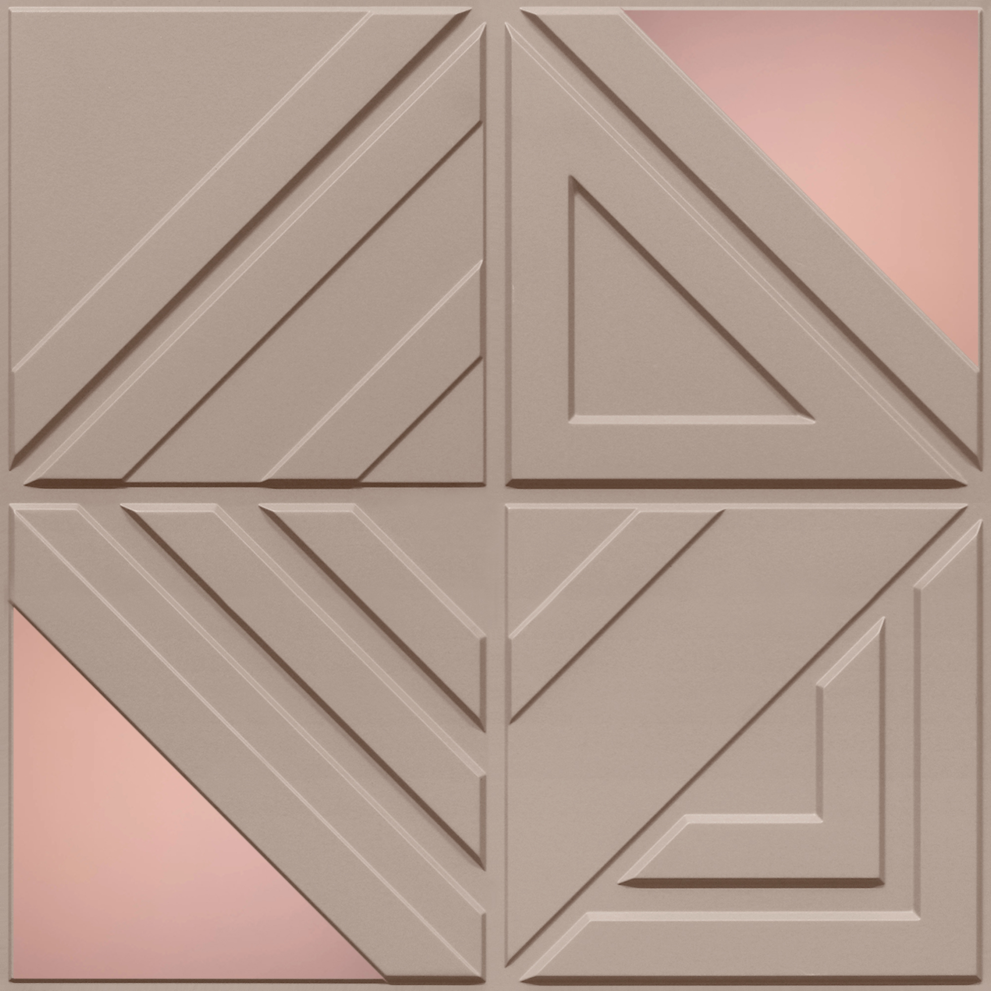Peel and Stick Acrylic Mirror Color Rose Gold – For Design No – 2007 Geo Fusion