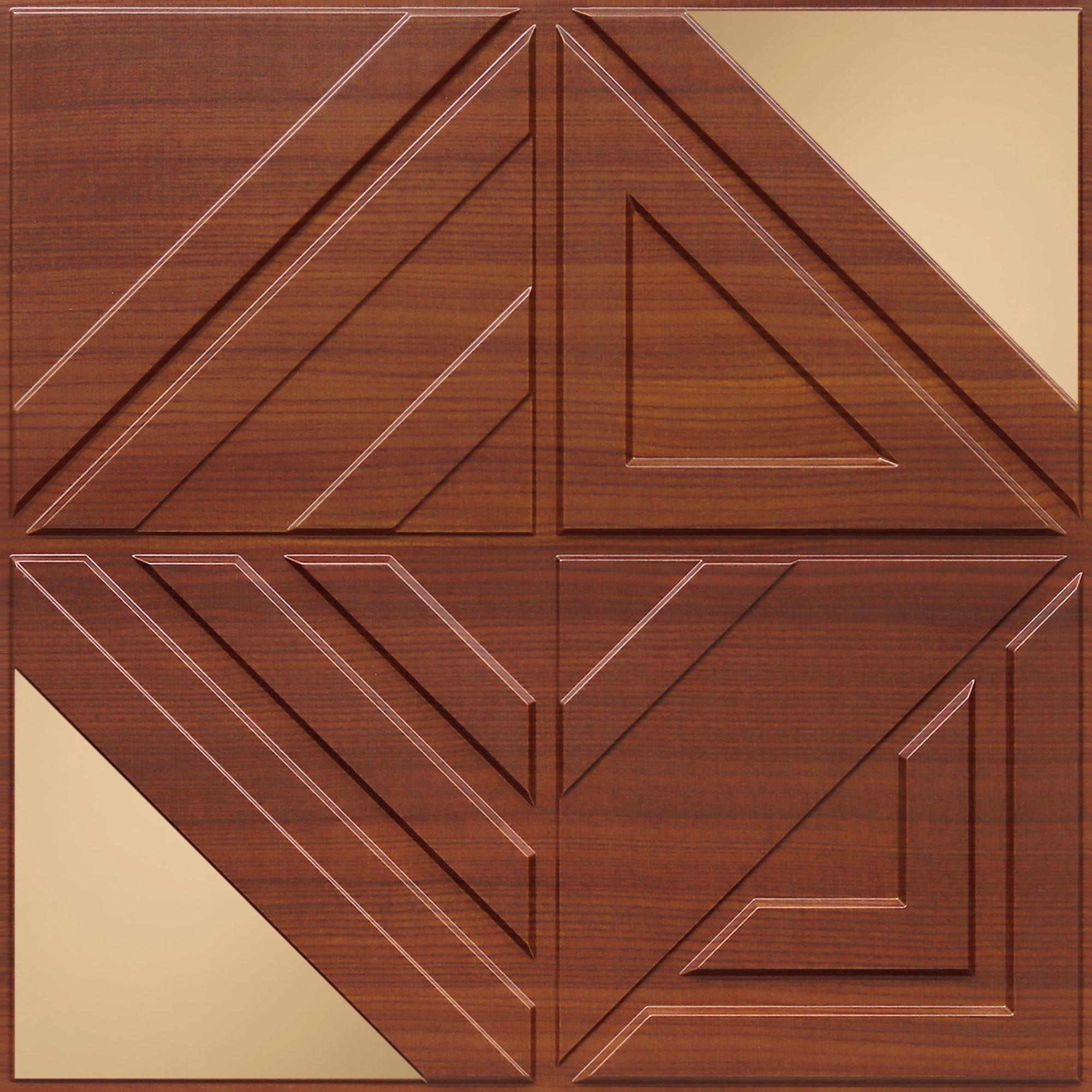 Peel and Stick Acrylic Mirror Color Copper – For Design No – 2007 Geo Fusion