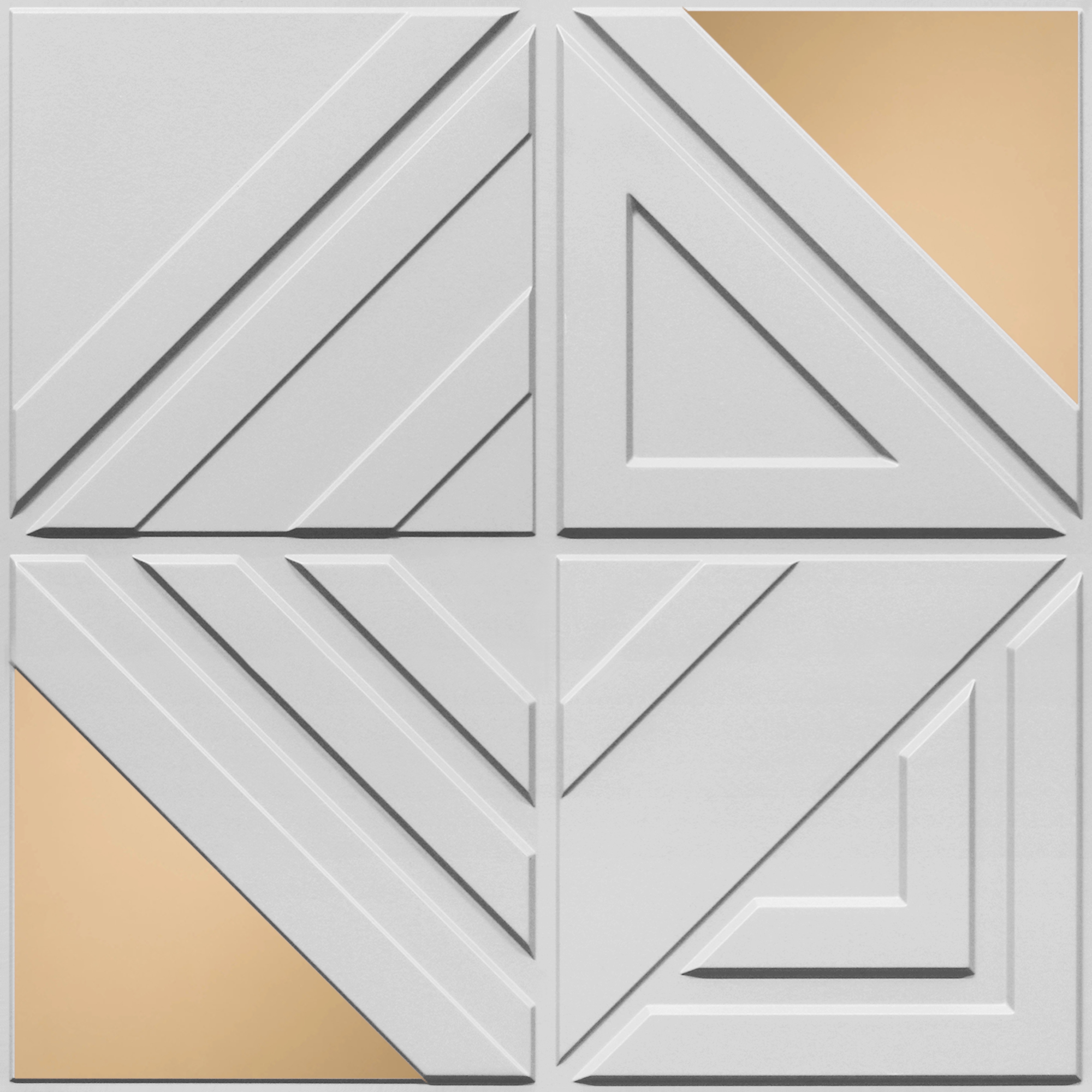 Peel and Stick Acrylic Mirror Color Copper – For Design No – 2007 Geo Fusion