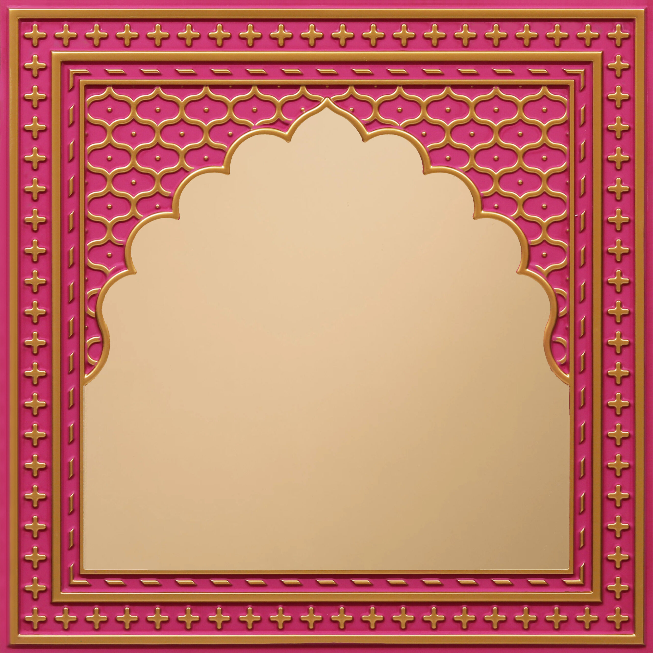 Peel and Stick Acrylic Mirror Color Copper – For Design No – HC01 Rajwadi Shringar