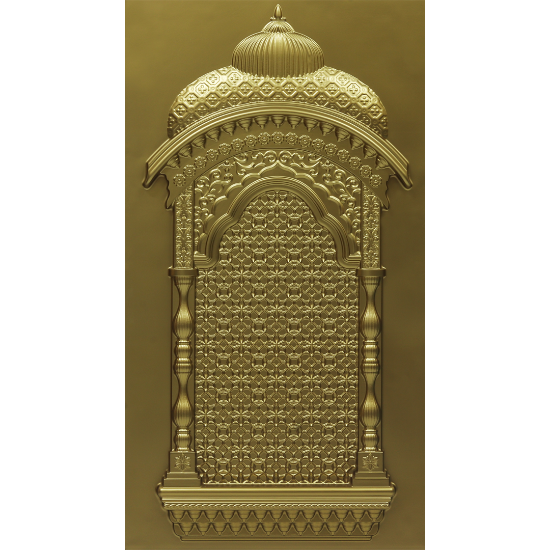 ZHB-01-Majestic Jharokha-Brass-Glue Up Only