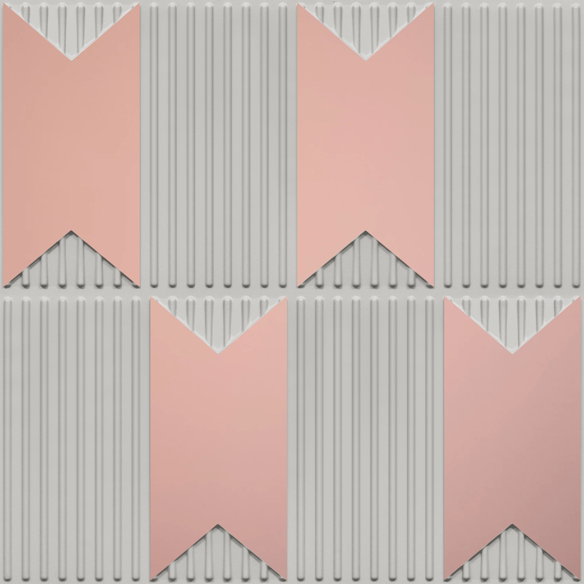 Peel and Stick Acrylic Mirror Color Rose Gold – For Design No – 2002 Chevron Crest
