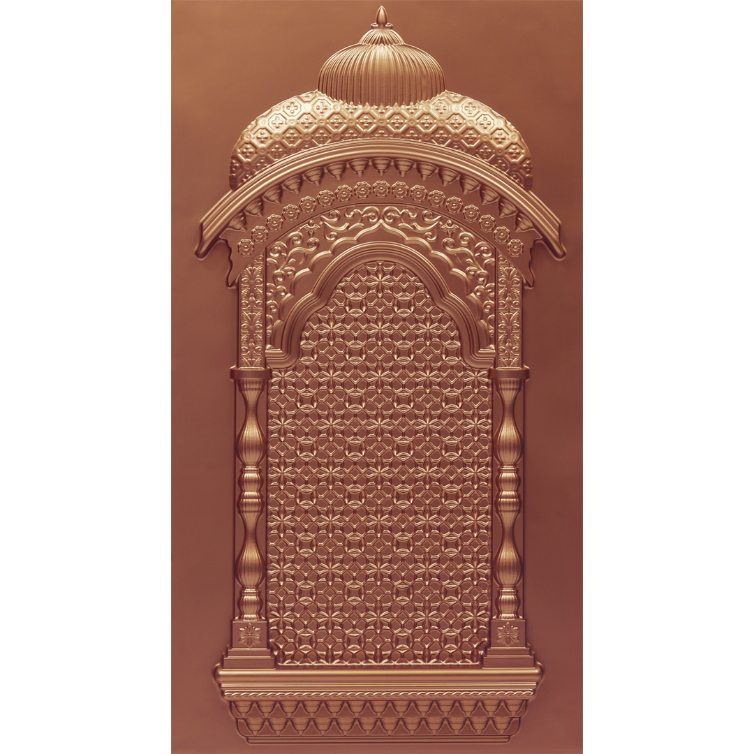 ZHB-01-Majestic Jharokha-Copper-Glue Up Only