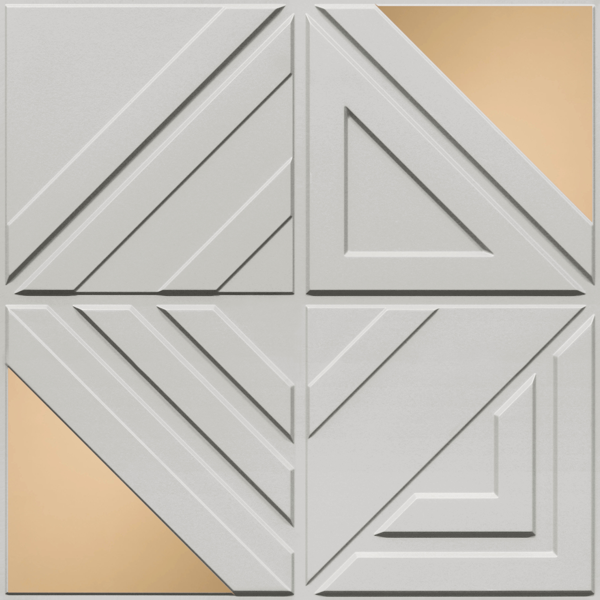 Peel and Stick Acrylic Mirror Color Copper – For Design No – 2007 Geo Fusion