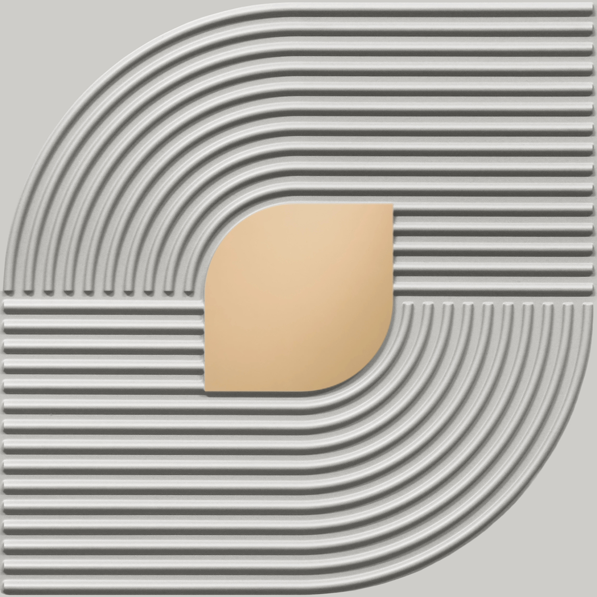 Peel and Stick Acrylic Mirror Color Copper – For Design No – 2001 Contour Flow