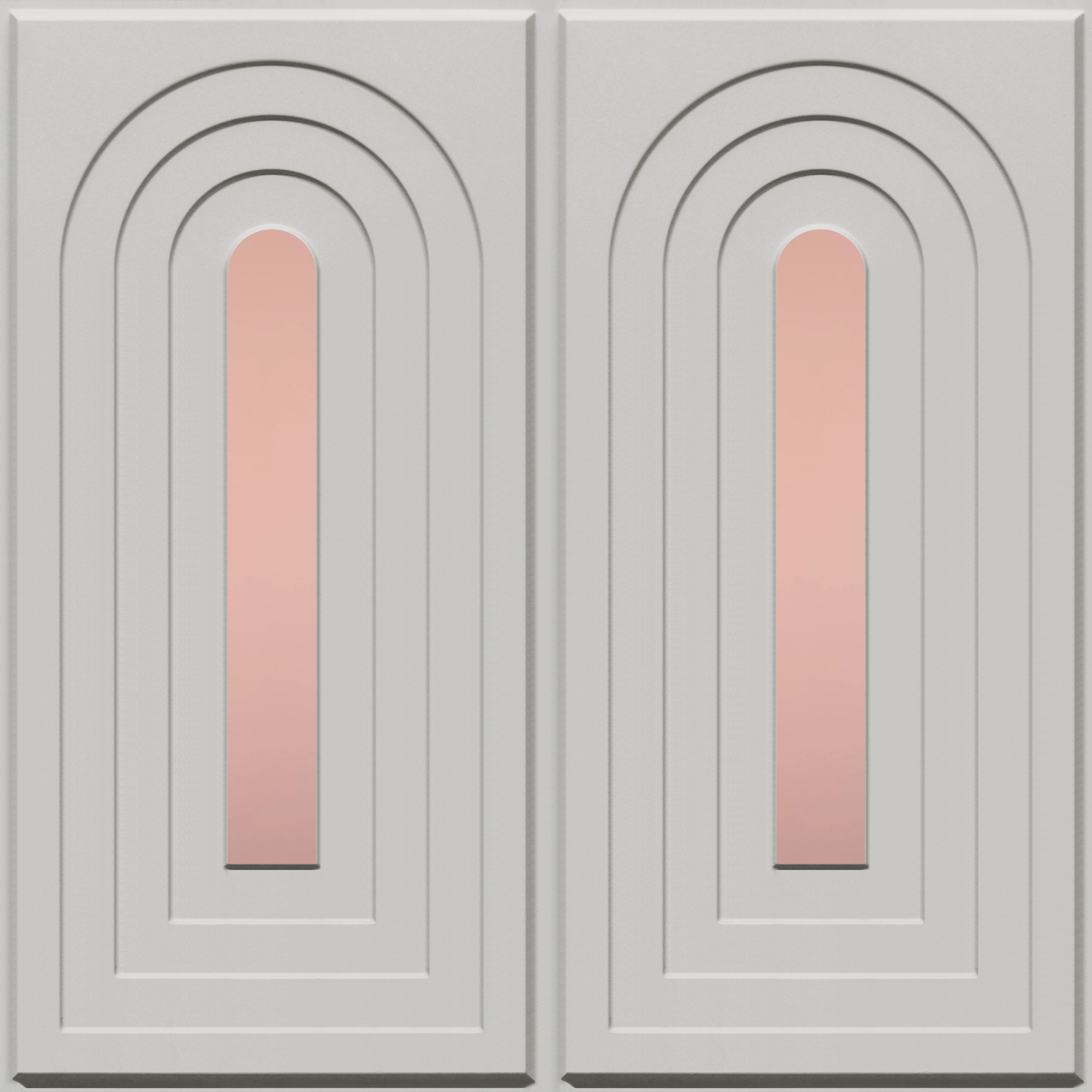 Peel and Stick Acrylic Mirror Color Rose Gold – For Design No – 2005 Arch Harmony