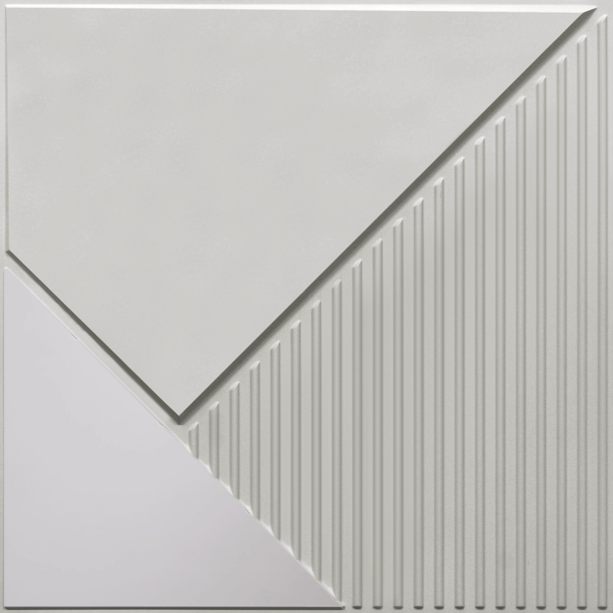 Peel and Stick Acrylic Mirror Color Silver – For Design No – 2003 Diagonal Edge