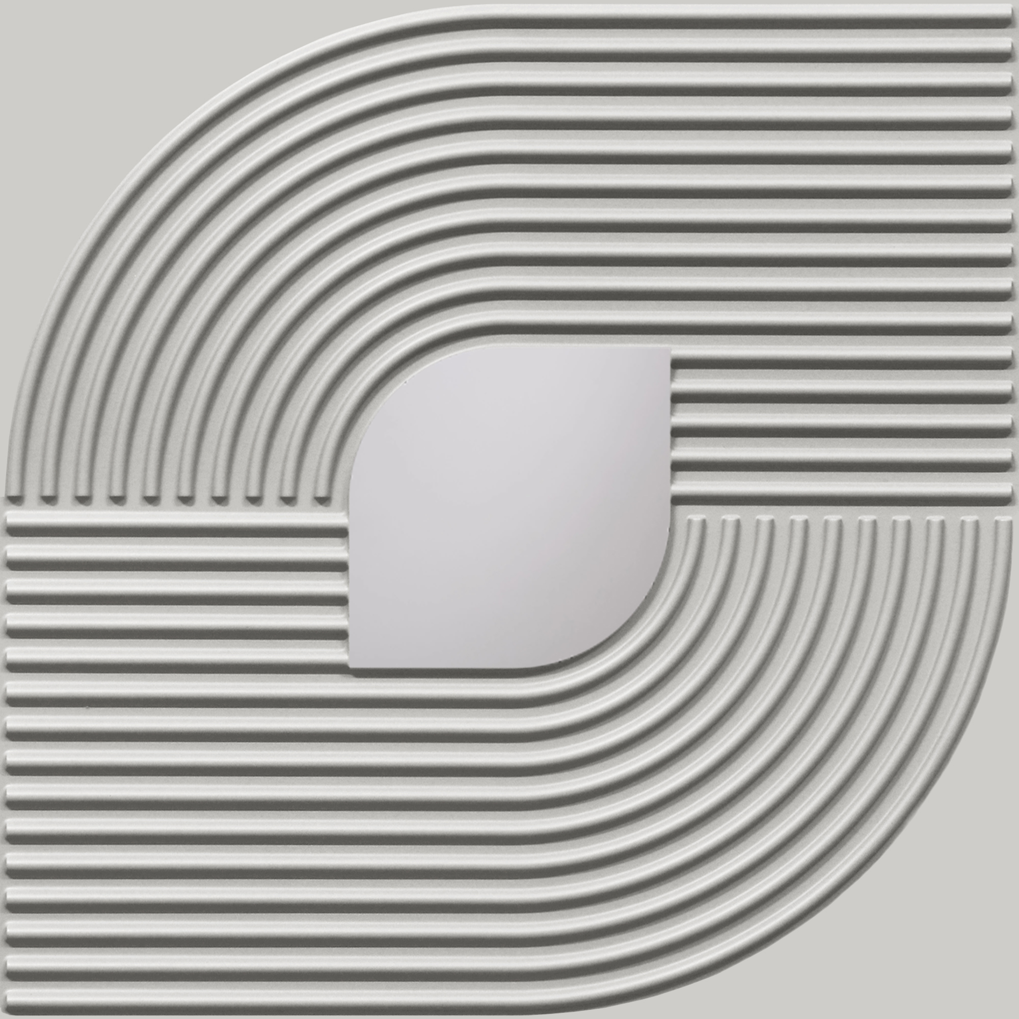 Peel and Stick Acrylic Mirror Color Silver – For Design No – 2001 Contour Flow