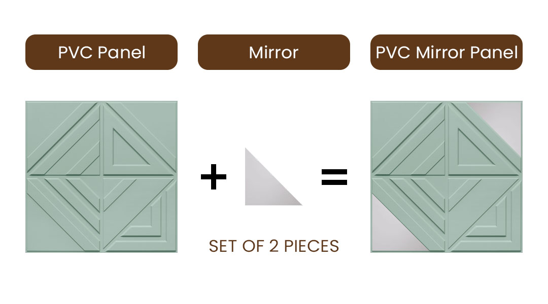 Peel and Stick Acrylic Mirror Color Silver – For Design No – 2007 Geo Fusion