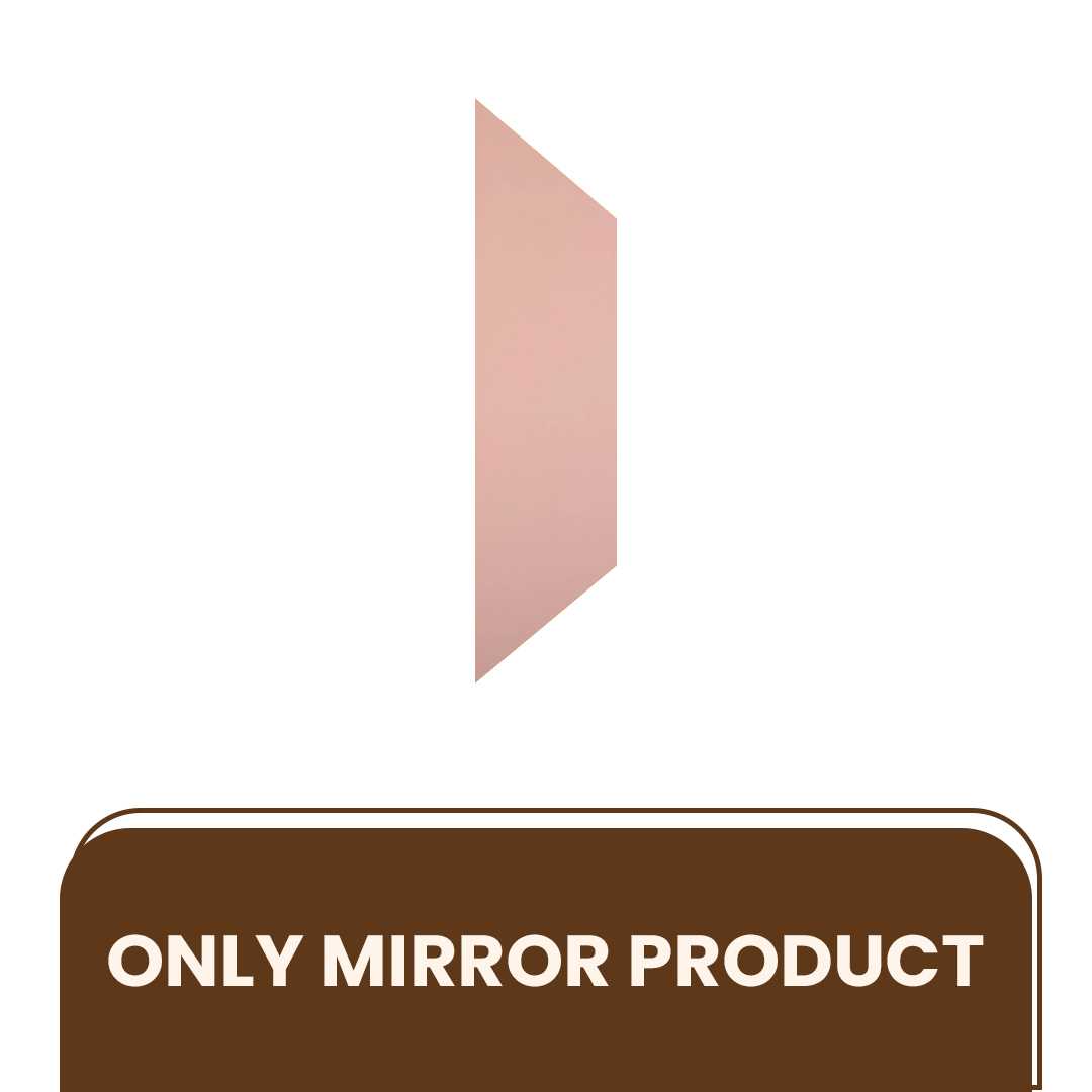 Peel and Stick Acrylic Mirror Color Rose Gold – For Design No – 2002 Chevron Crest