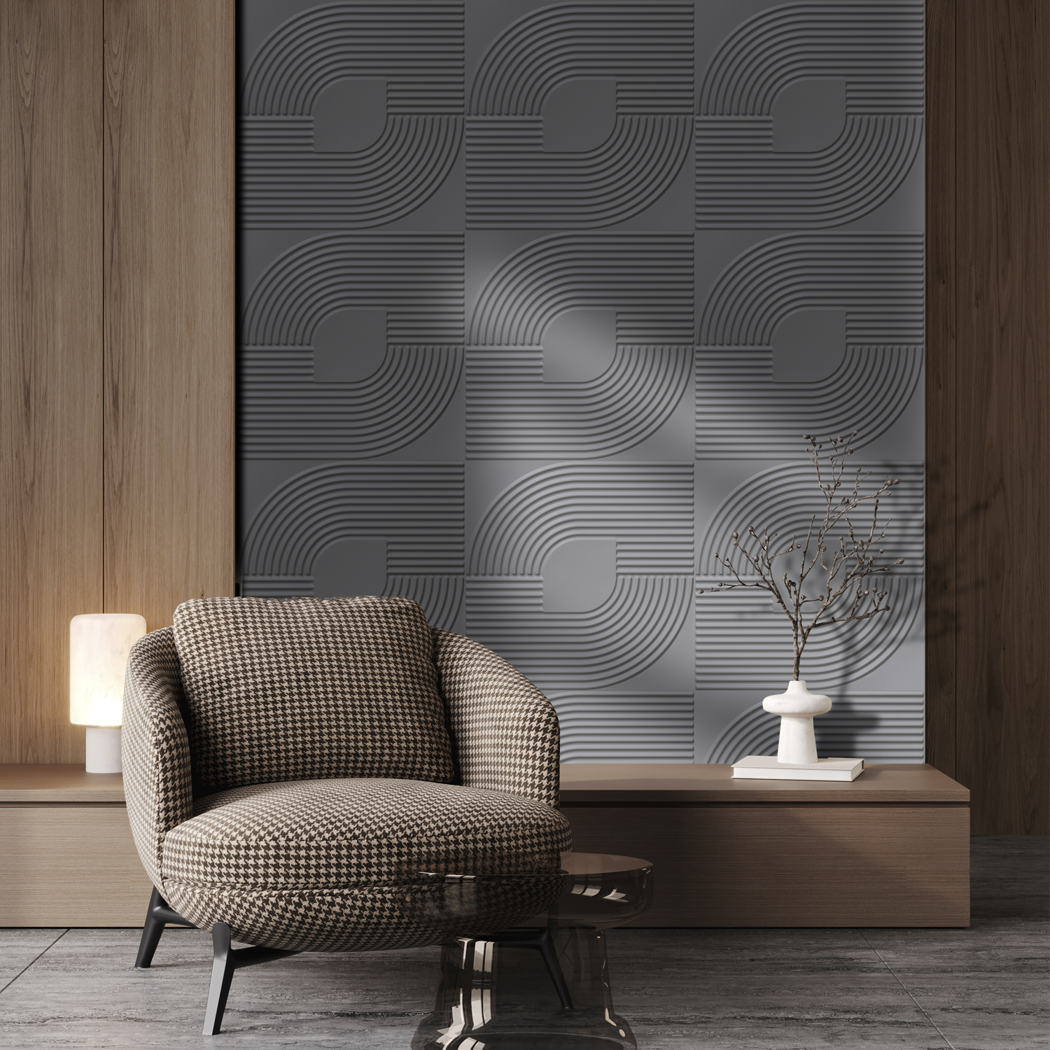 2001-Contour Flow-Olive Grey-Peel and Stick