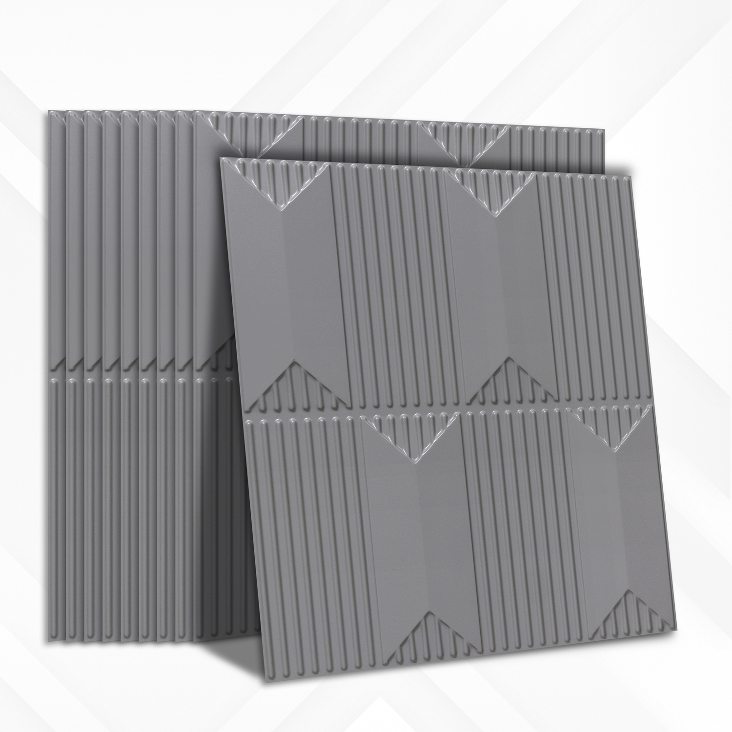 2002-Chevron Crest-Olive Grey-Peel and Stick