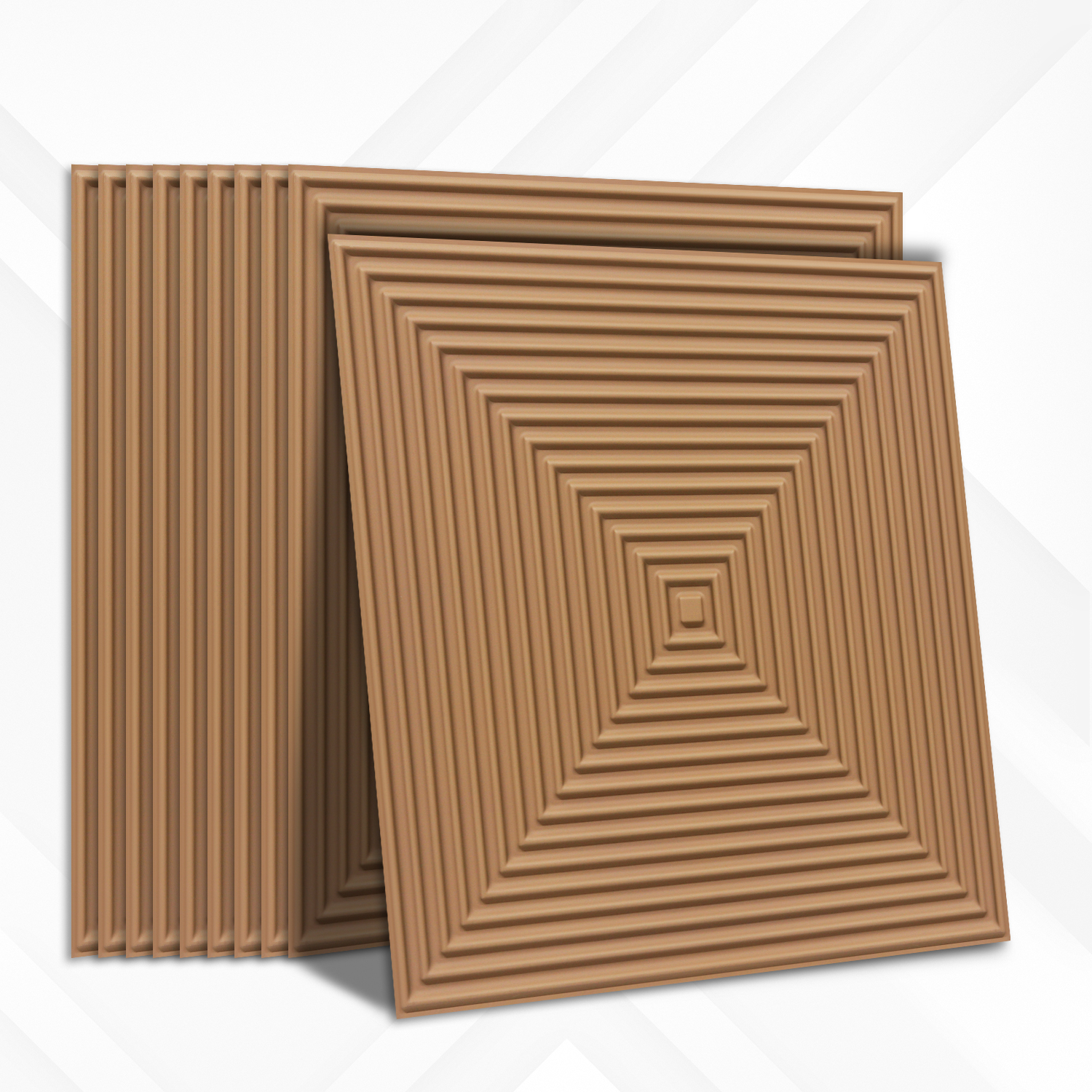 2014-Square Vortex-Brown Candy-Peel and Stick
