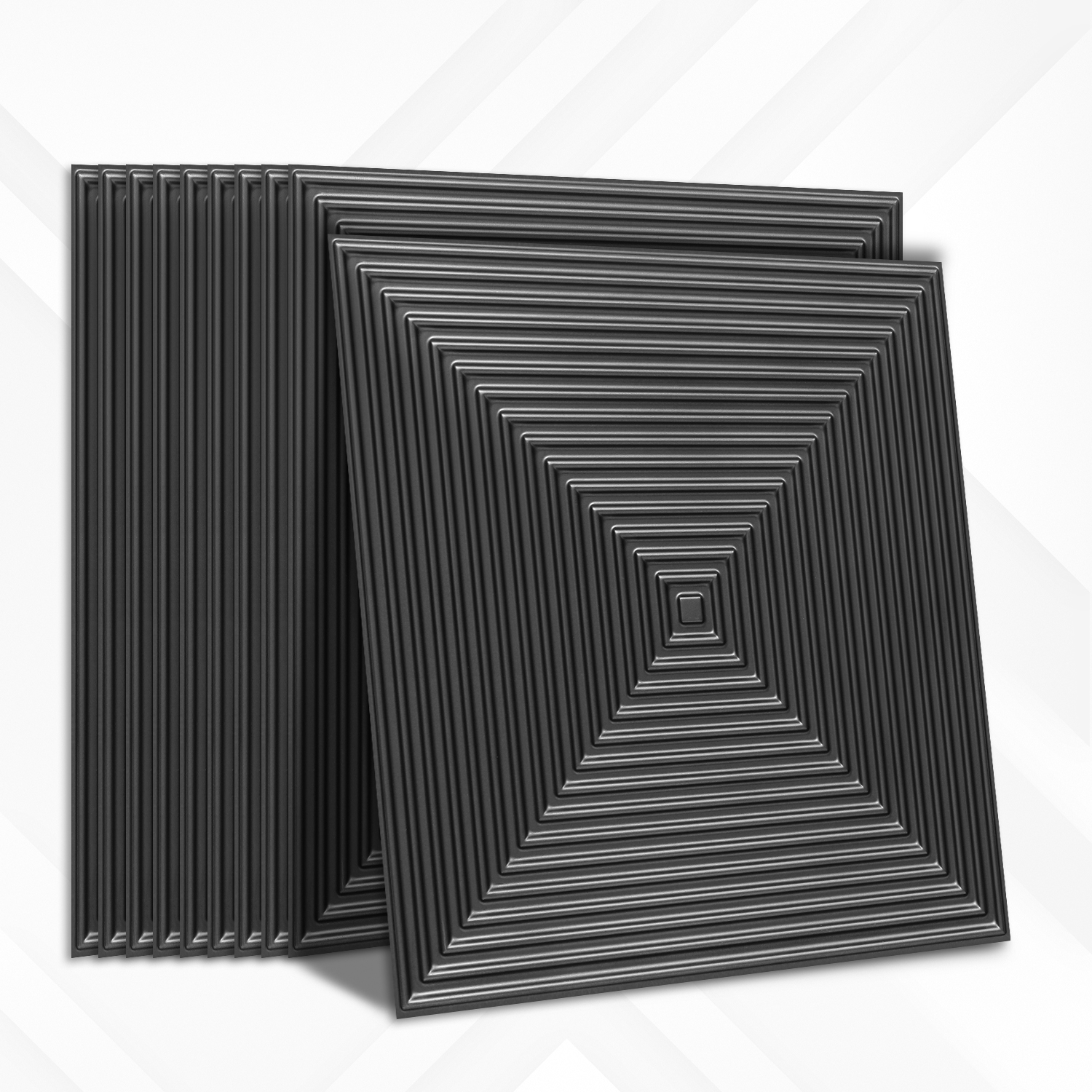 2014-Square Vortex-Metallic Grey-Peel and Stick