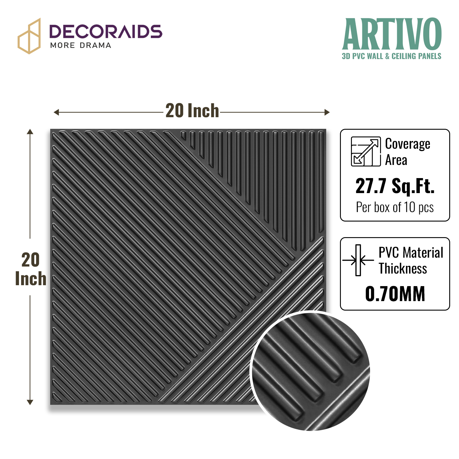 2013-Vector Ridge-Metallic Grey-Peel and Stick