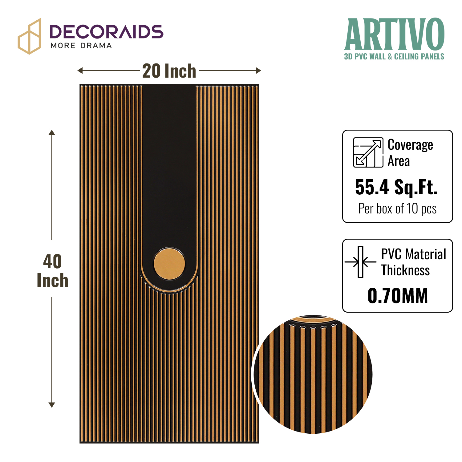4003-Archline Modern-Antique Gold-Peel And Stick