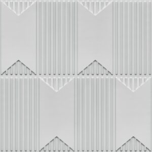 2002-Chevron Crest-Milky White-Peel and Stick