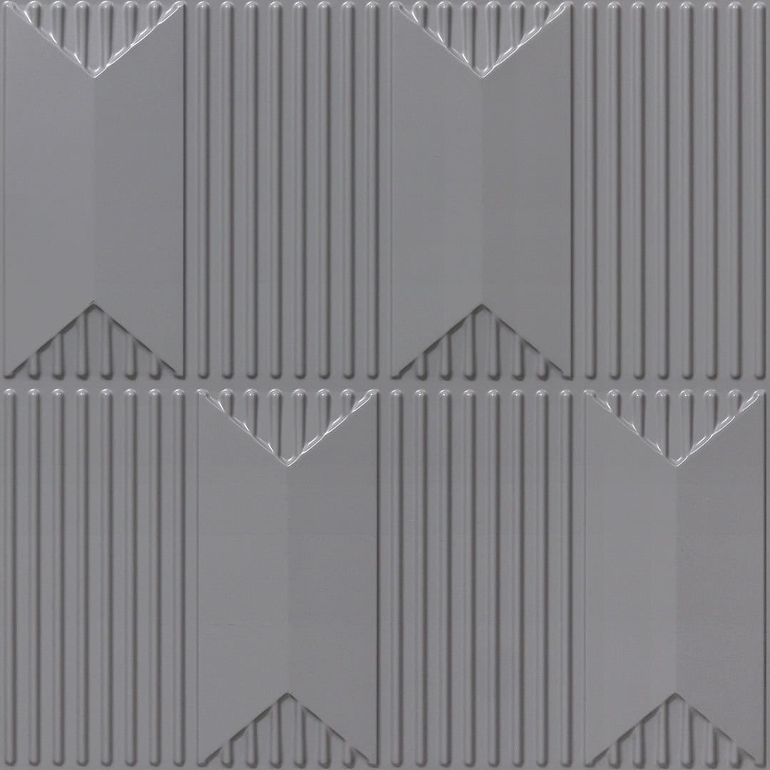2002-Chevron Crest-Olive Grey-Peel and Stick