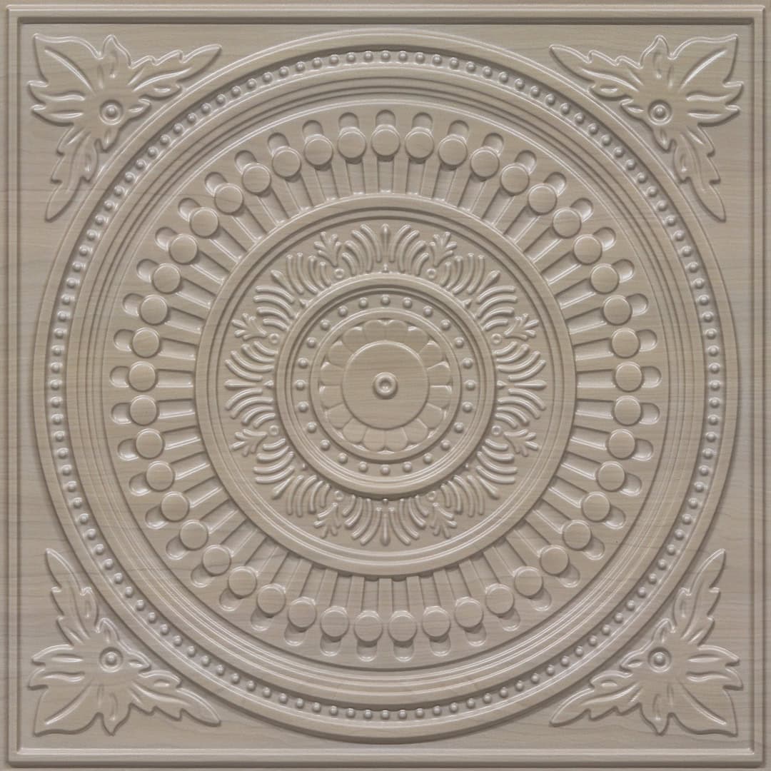 2012-Ornate Circle-Beech-Peel and Stick