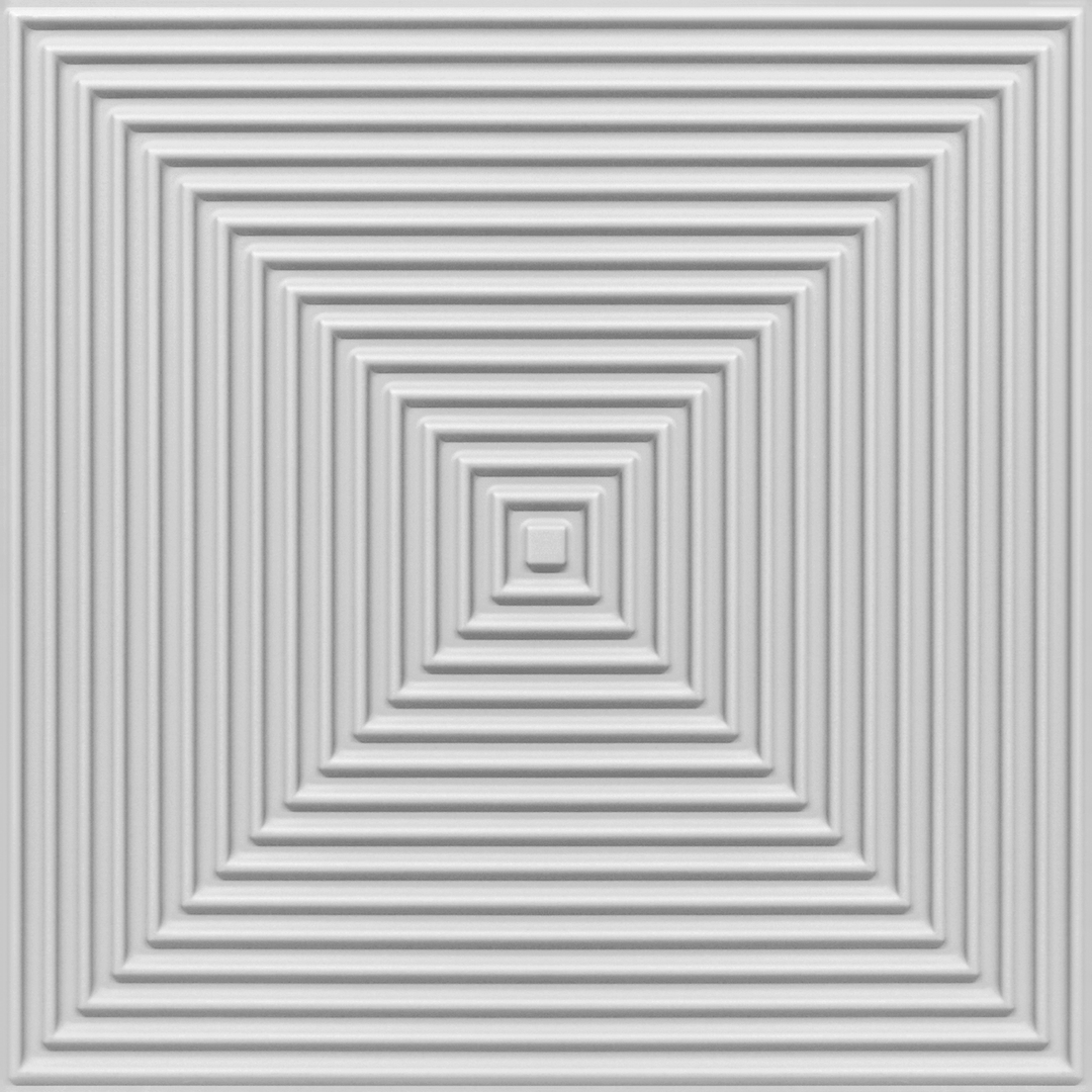 2014-Square Vortex-White Matt-Peel and Stick