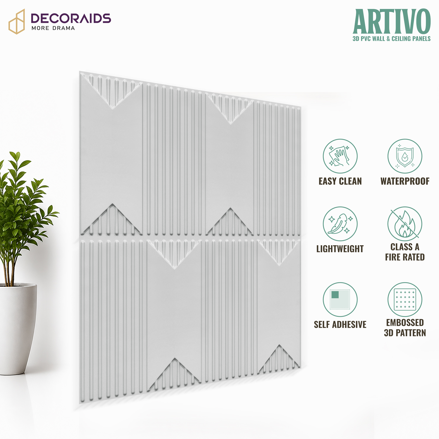 2002-Chevron Crest-Milky White-Peel and Stick