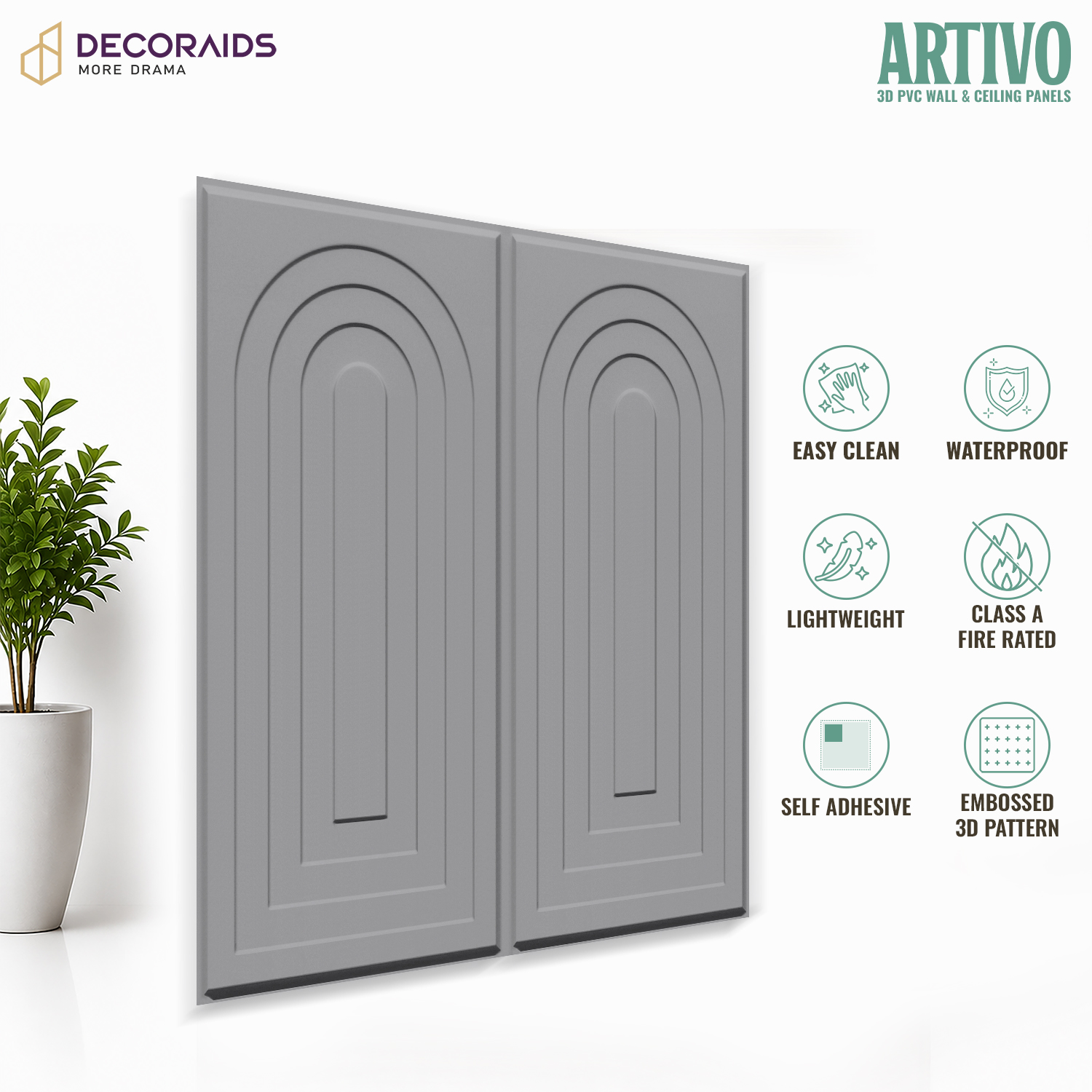2005-Arch Harmony-Olive Grey-Peel and Stick