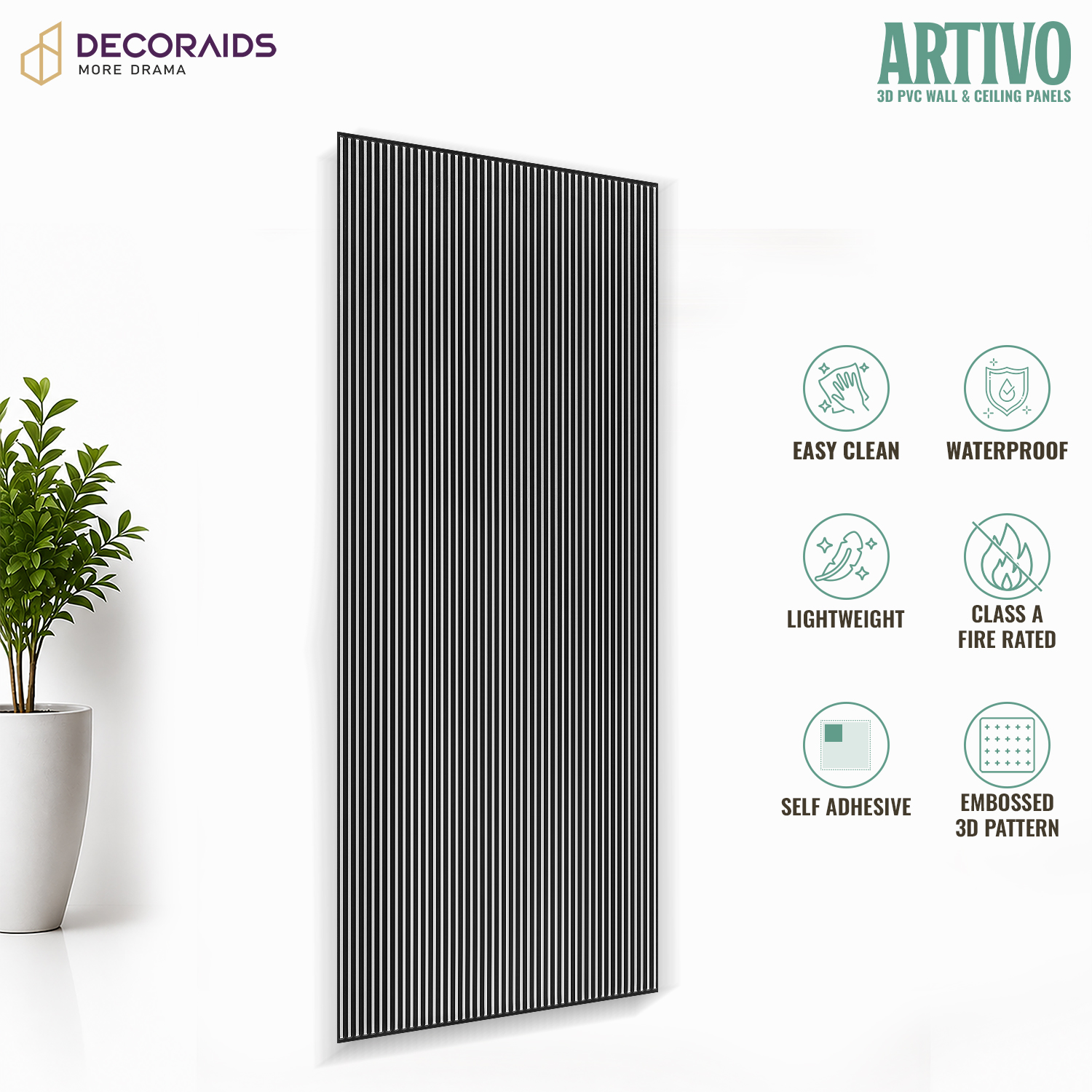 4001-Linear Flow-Antique Silver-Peel And Stick