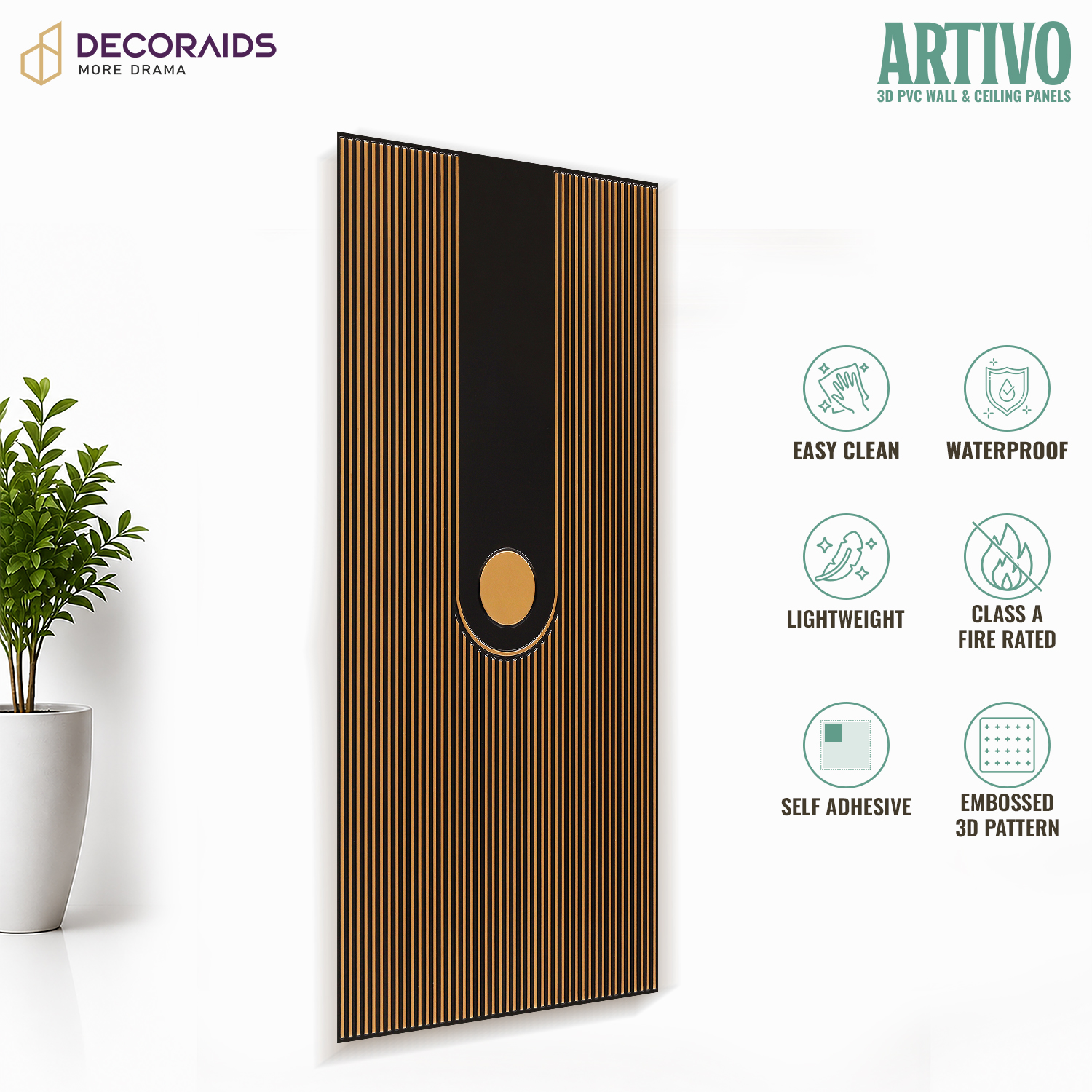 4003-Archline Modern-Antique Gold-Peel And Stick