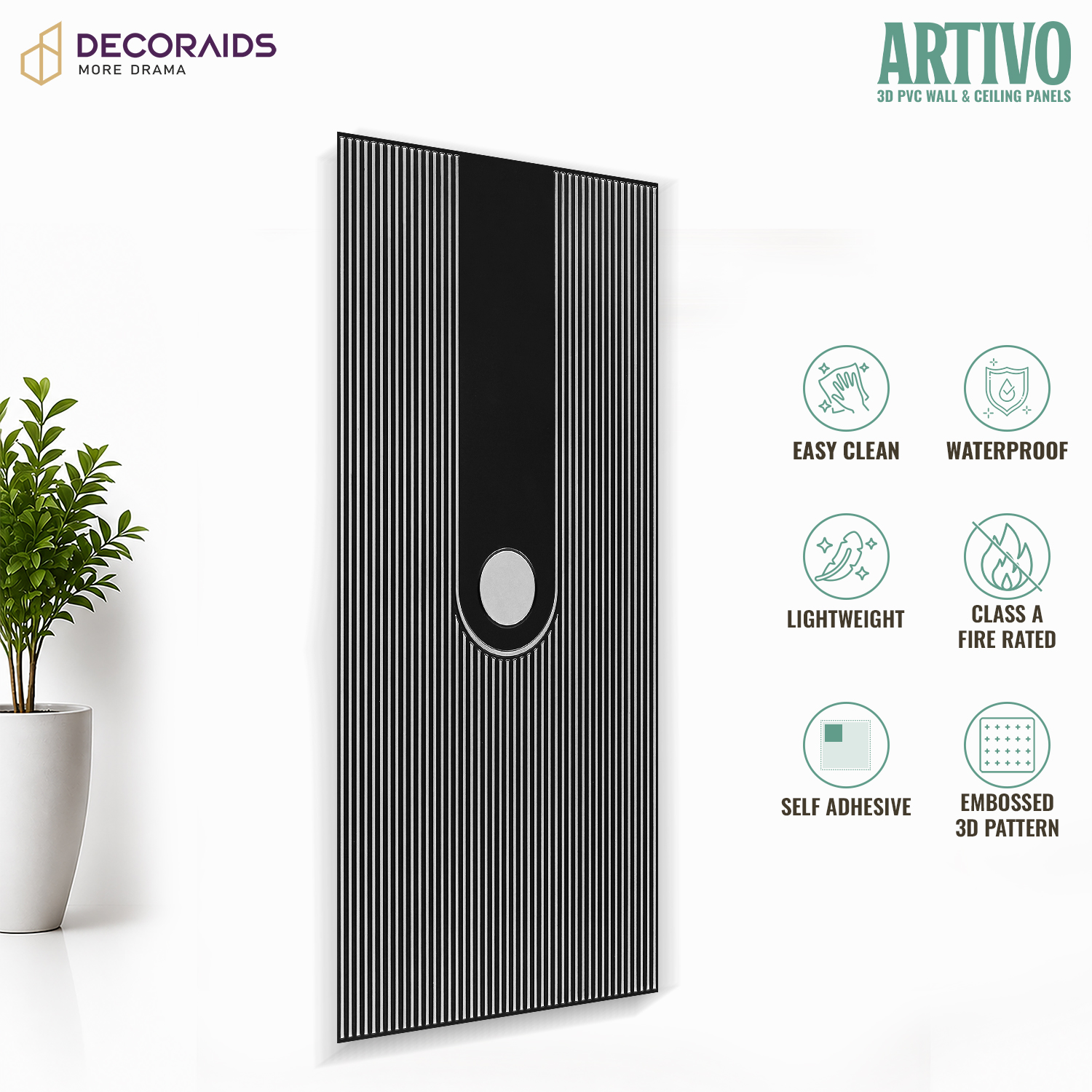 4003-Archline Modern-Antique Silver-Peel And Stick