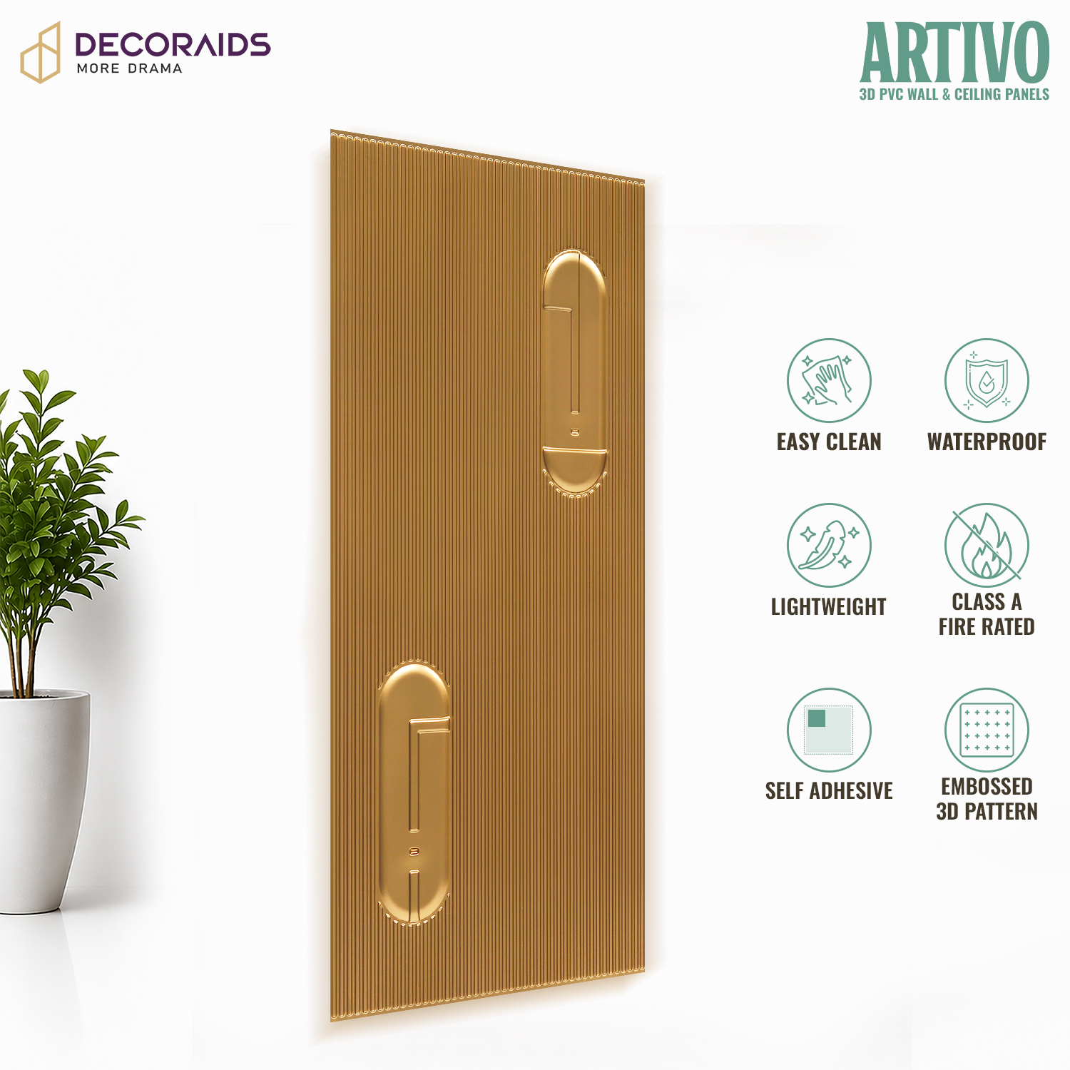 4005-Podline Texture-Gold-Peel And Stick