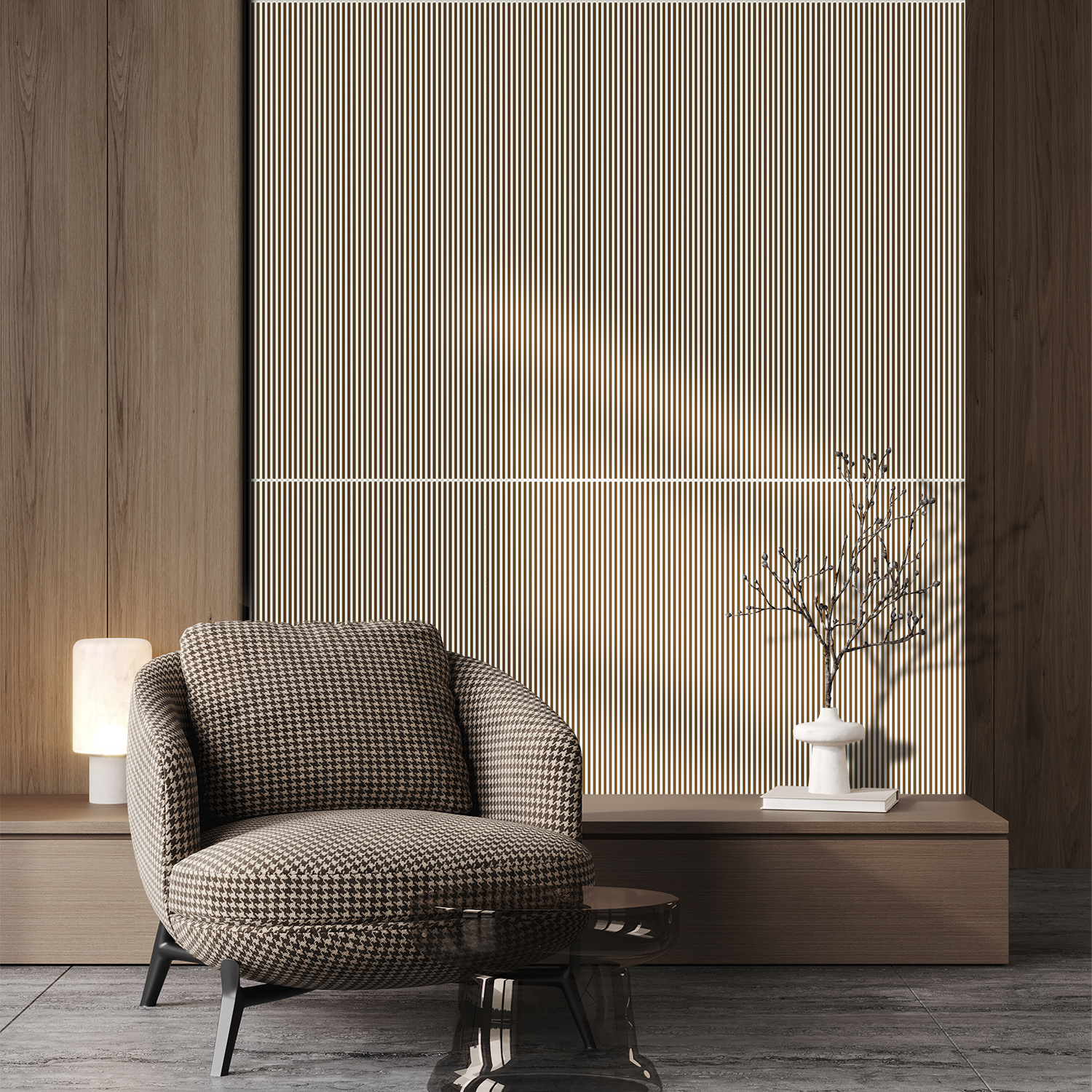 4001-Linear Flow-Antique White-Peel And Stick