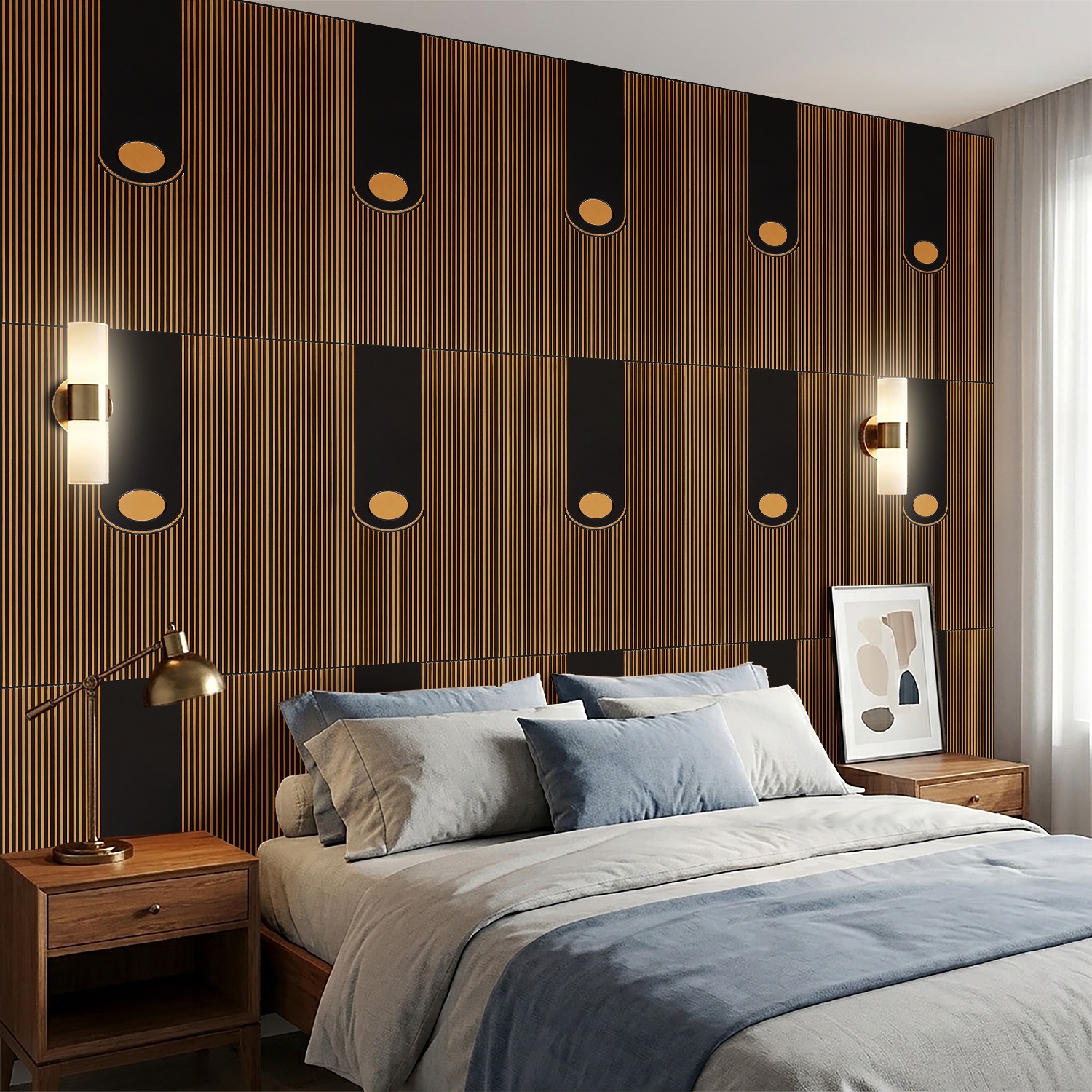 4003-Archline Modern-Antique Gold-Peel And Stick