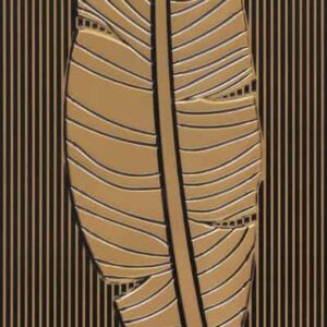 4002-Tropical Leafline-Antique Gold-Peel And Stick