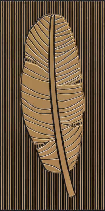 4002-Tropical Leafline-Antique Gold-Peel And Stick