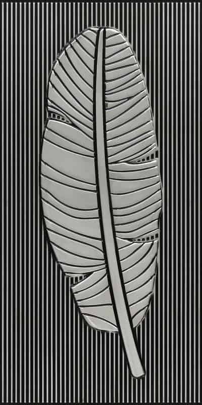 4002-Tropical Leafline-Antique Silver-Peel And Stick