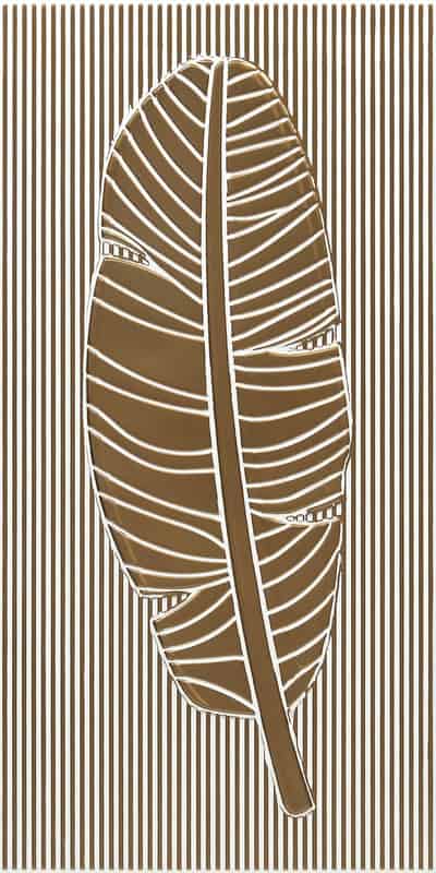 4002-Tropical Leafline-Antique White-Peel And Stick
