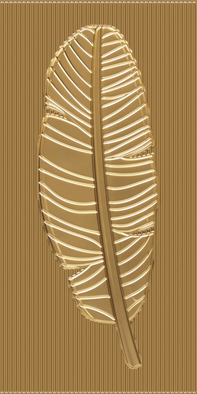 4002-Tropical Leafline-Gold-Peel And Stick