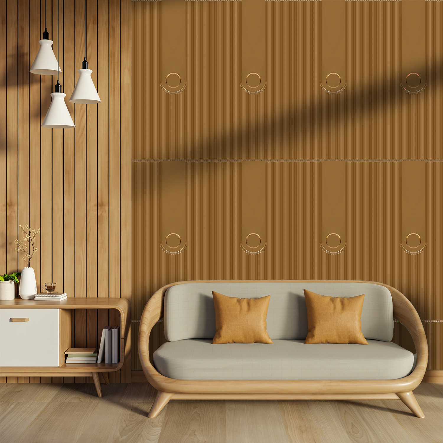 4003-Archline Modern-Gold-Peel And Stick