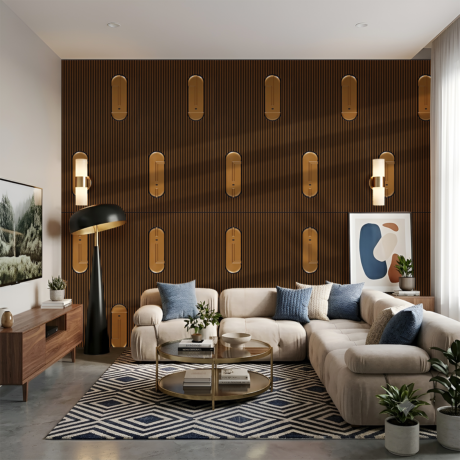4005-Podline Texture-Antique Gold-Peel And Stick