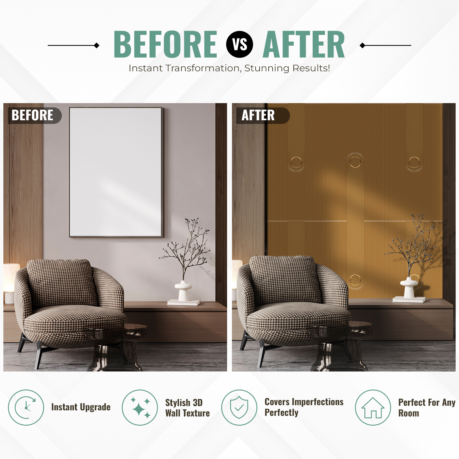 4003-Archline Modern-Gold-Peel And Stick