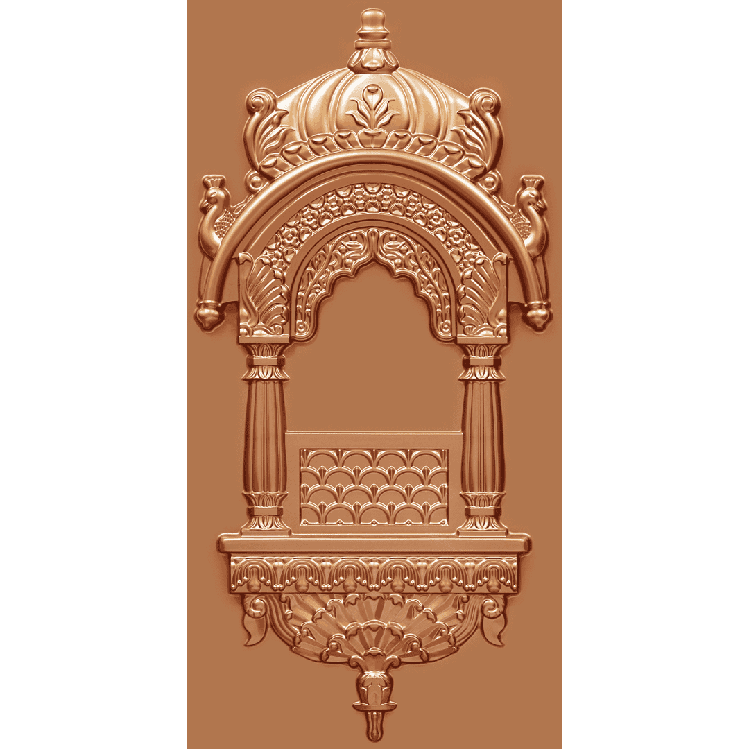 ZHB-02-Majestic Jharokha-Copper-Glue Up Only
