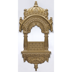 ZHB-02-Majestic Jharokha-White Matt Gold-Glue Up Only