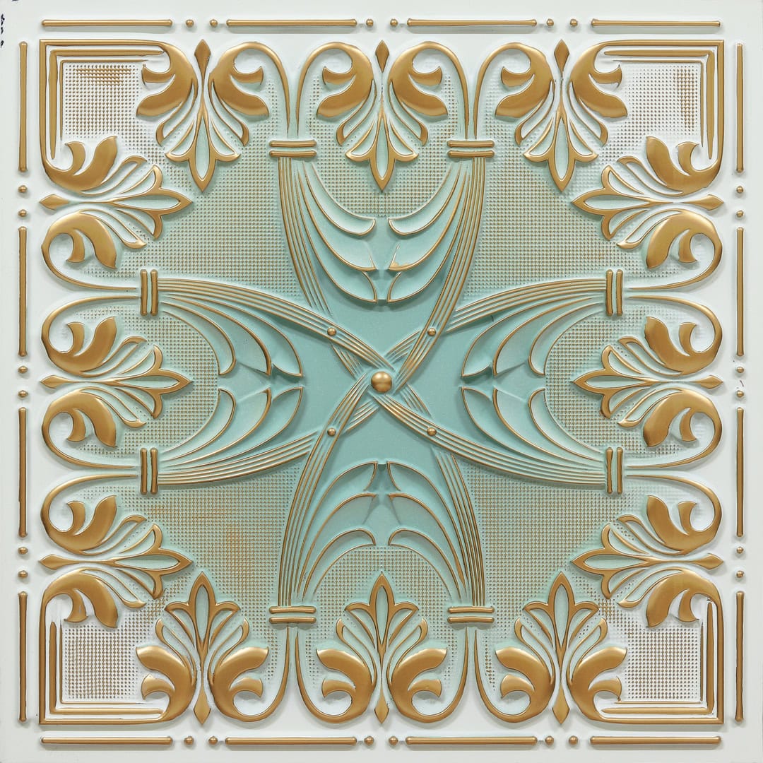 383-Noble Flourish-Arabian Green-Glue Up and Grid Both
